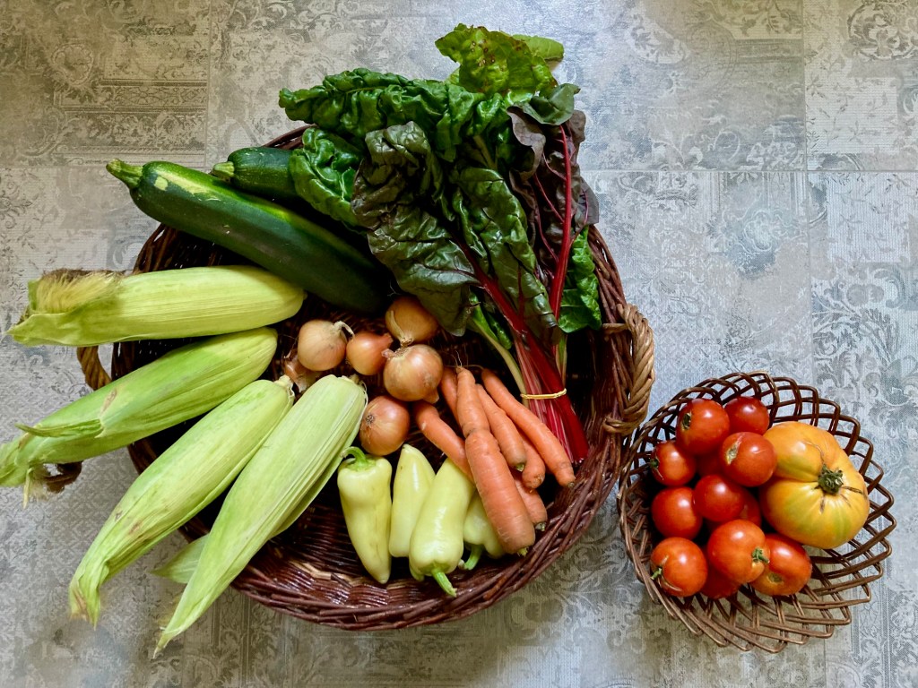 Augusztusi heti menü(terv) & zöldségdoboz-beszámoló