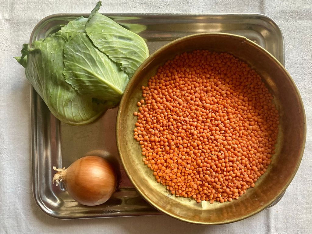 Javított kiadás: paradicsomos káposzta főzelék (véletlenül teljesértékű, gluténmentes,&nbsp;vegán)